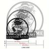 Personalized Japanese Kabuki Metal Wall Art Name Sign Hot Sale Modern Home Outdoor Decor
