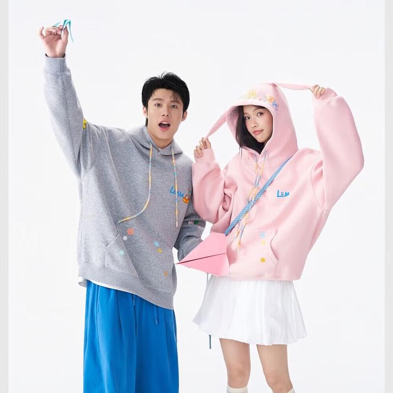 

LEMANISM FAFADOG Collaboration Cartoon Animal Ear Hooded Sweatshirt XL