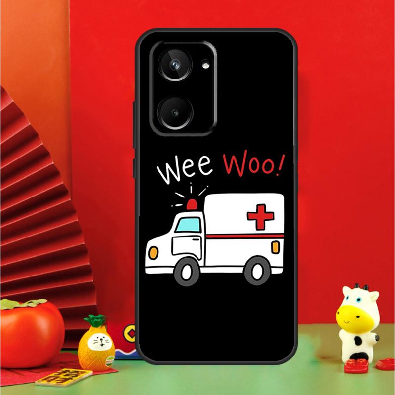 

EMT EMS Ambulance For Realme GT Neo 6 C21Y C25s C30 C31 C33 C35 C51 C53 C55 C67 GT5 9 10 11 12 Pro Plus Case Realme 11 Pro Plus