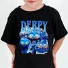 Boys' and Girls' Demon Hunter Girls Group Loose-Fit T-Shirt Summer Kids' Casual Round-Neck Short-Sleeve Top