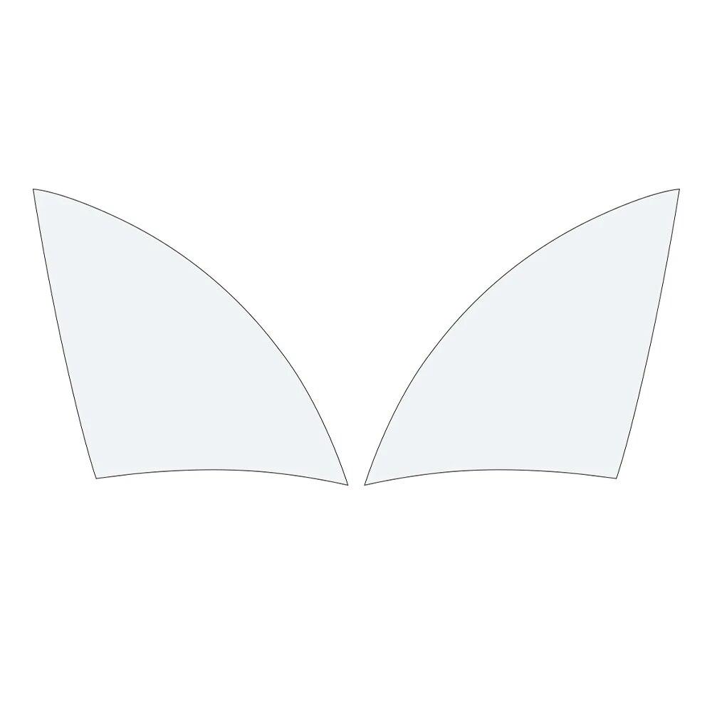 

Защитная пленка для треугольника задней двери для Tesla Model 3 Model Y Car PPF Прозрачные наклейки для отделки Украшения Ремонт автомобиля Наклейка white for model Y