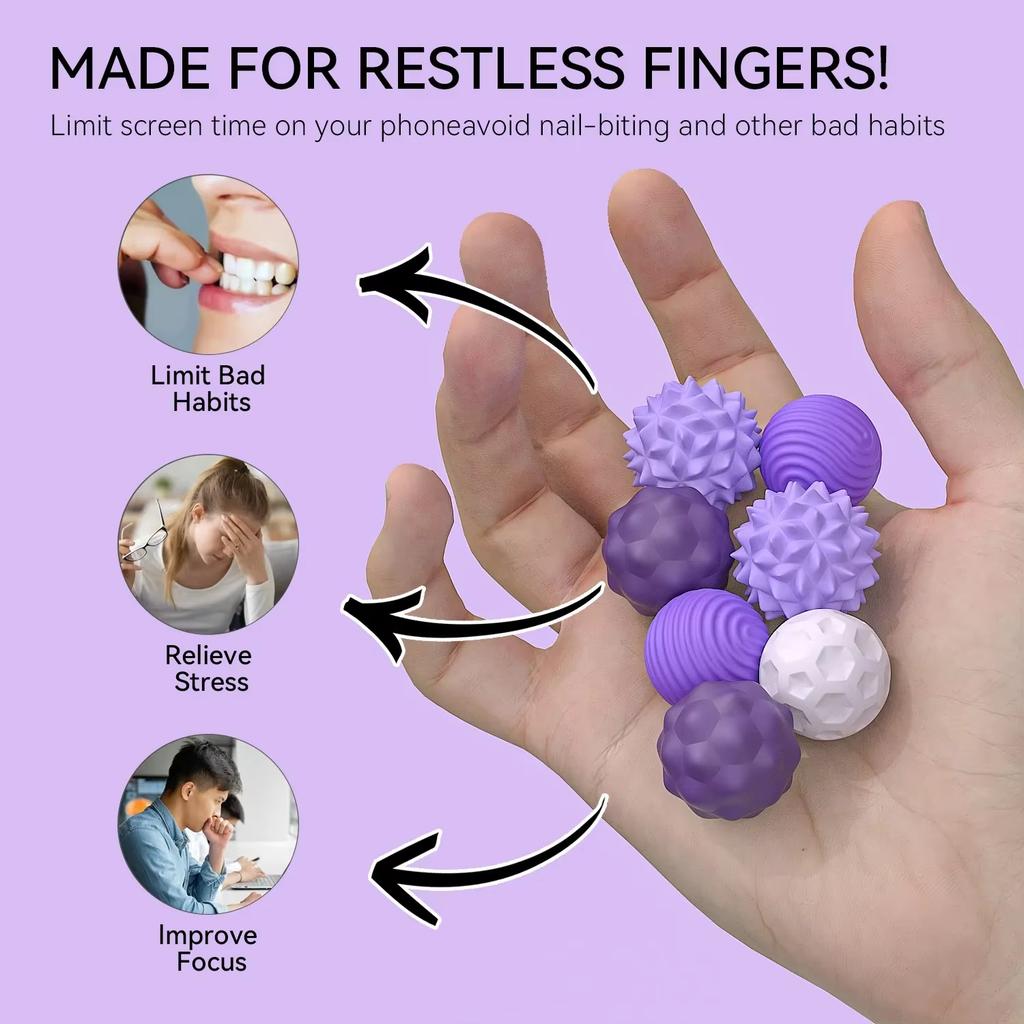 Magnetické silikonové senzorické kuličky Fidget hračka Úzkostné kuličky Autismus Uklidňující Fidgeting hračka Dítě Dospělí Úleva od úzkosti Stres Senzorická hračka