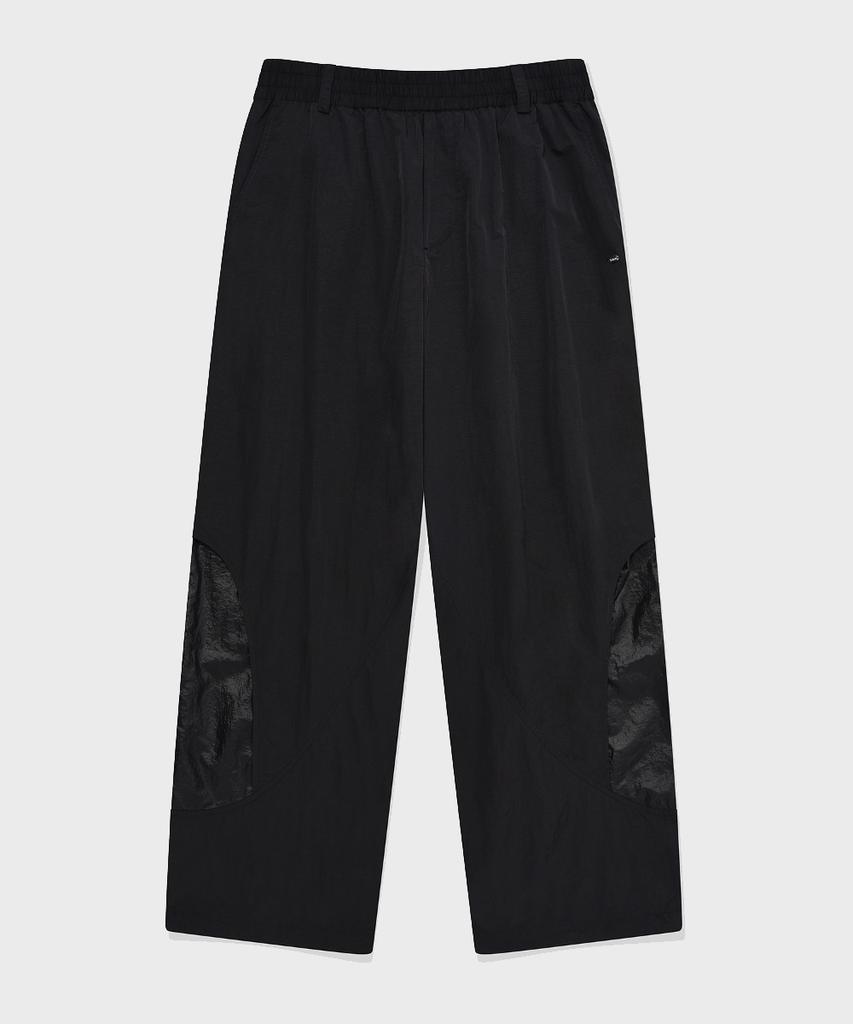 FALLETT Cut-Out Layered String Pants Black