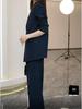 Southeast Asia Women's Plus Size Wide-Leg Pants Two-Piece Set - Spring/Autumn Fashion