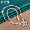 Snake Chain Star Pendant Necklace Silver Party Gift Fashion Jewelry