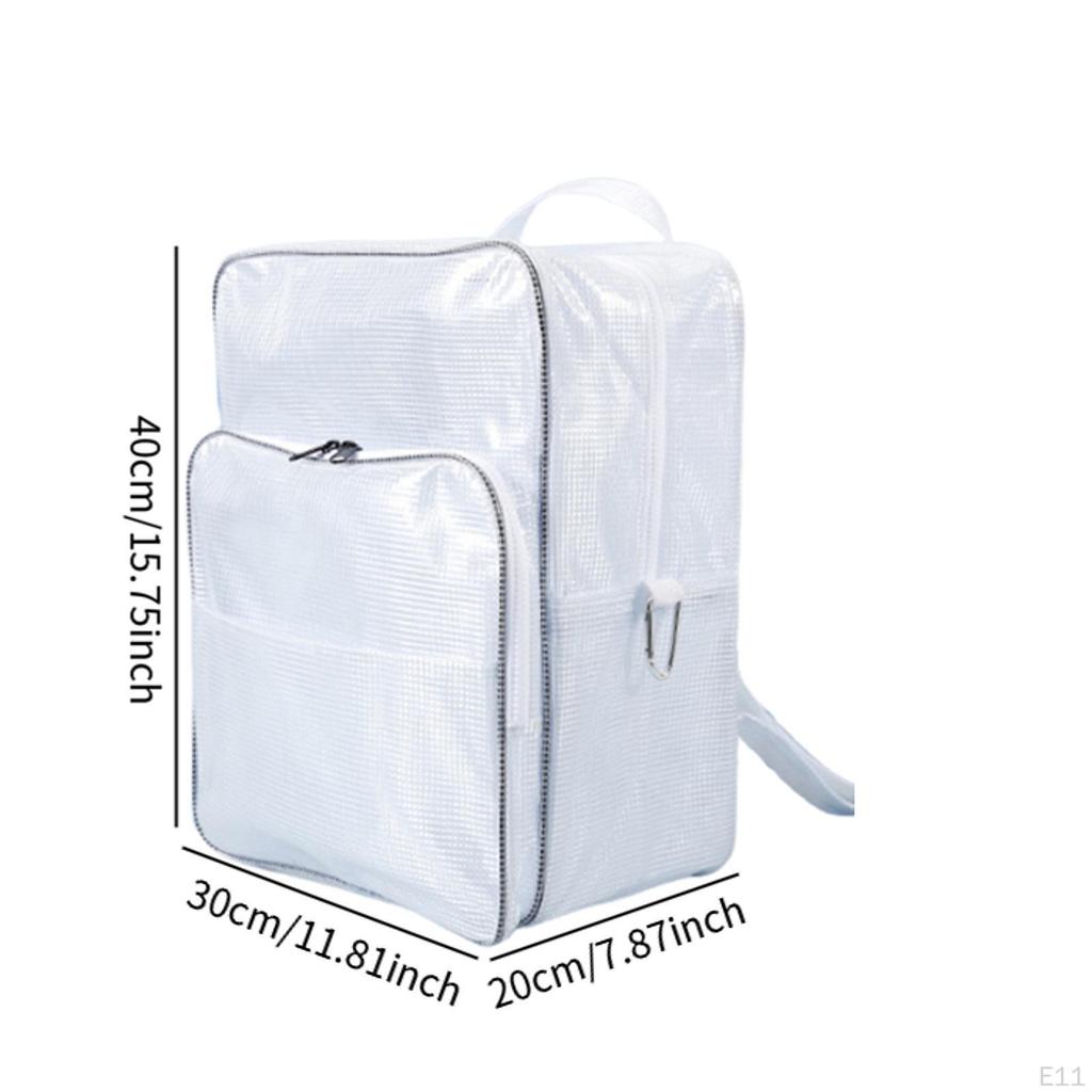 Cleanroom Tool Bag Backpack Plumber Portable Workplace Adjustable Strap Working PVC Shoulder