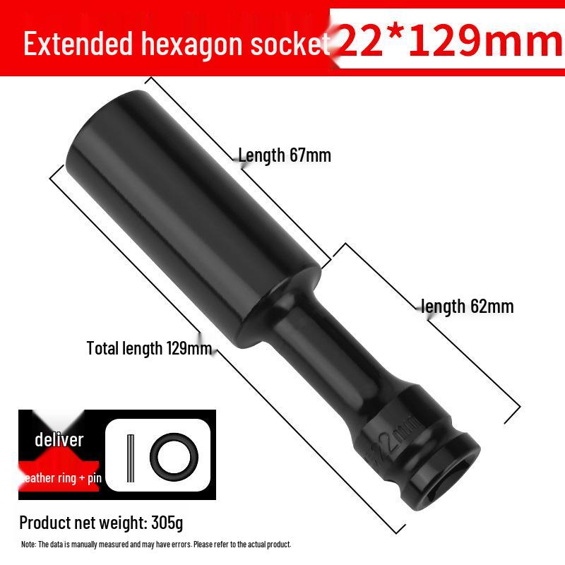 Ultra-Thin Long Thin-Wall Impact Socket Wrench for Motorcycle & Electric Vehicle Repair