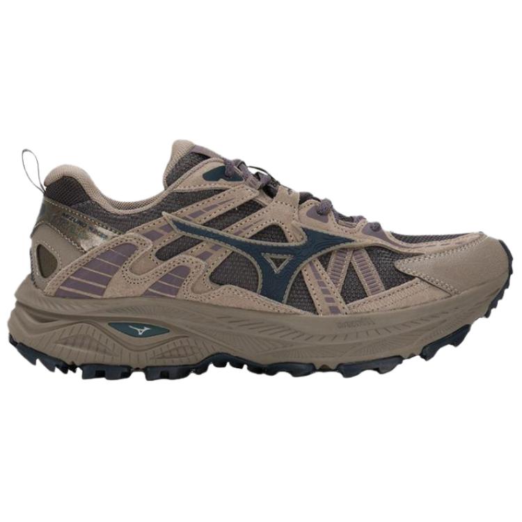 Mizuno Racer Trail Comfortable Versatile Shock Absorbing Breathable Lightweight Running Shoes Unisex Sneakers Gray D1GH2238-14