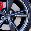 4Pcs R Performance Car Wheels Reflective Stickers Auto Rim Wheel Hub Body Racing Style Vinyl Film Decals Car Tuning Accessories