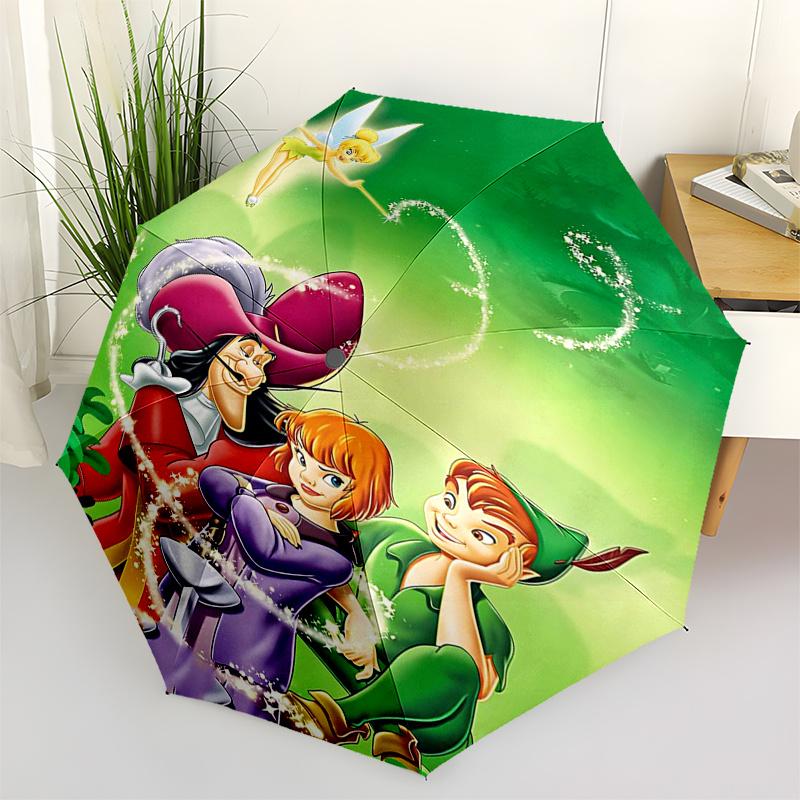 

Tinker bell Themed Travel Umbrella-8 Ribs Automatic Opening and Closing, Portable Folding Design, Compact and Stylish Umbrella