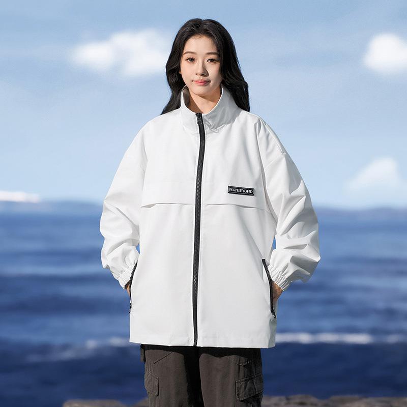 Outdoor Waterproof Stand-up Collar Jacket for Men's Spring and Autumn New American Windproof Mountaineering Jacket for Teenagers