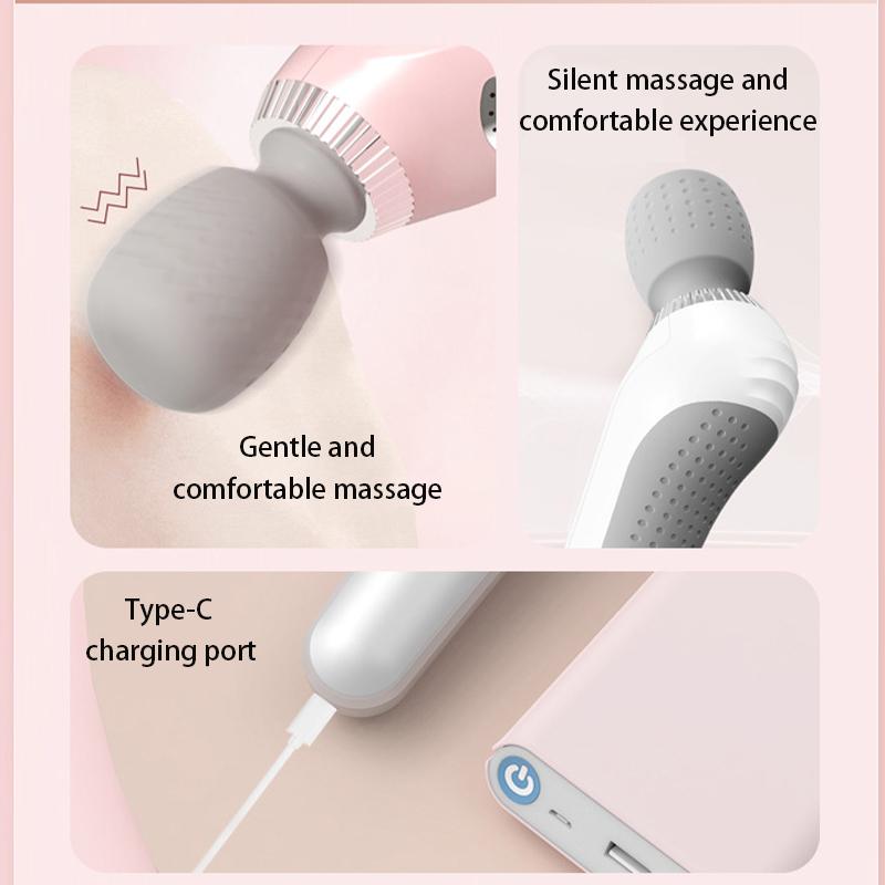 Portable Electric Massage Stick Vibration Massage Gun USB Charging Muscle Relaxation Mini Electric Kneading Vibration Massager