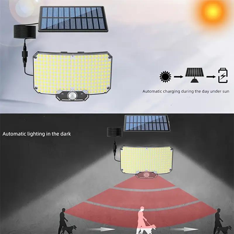 High Power 234LED Sensor Solar Light Outdoor 3 Working Modes IP65 Waterproof Lights for Yard Garden Fence Decorative Wall Light