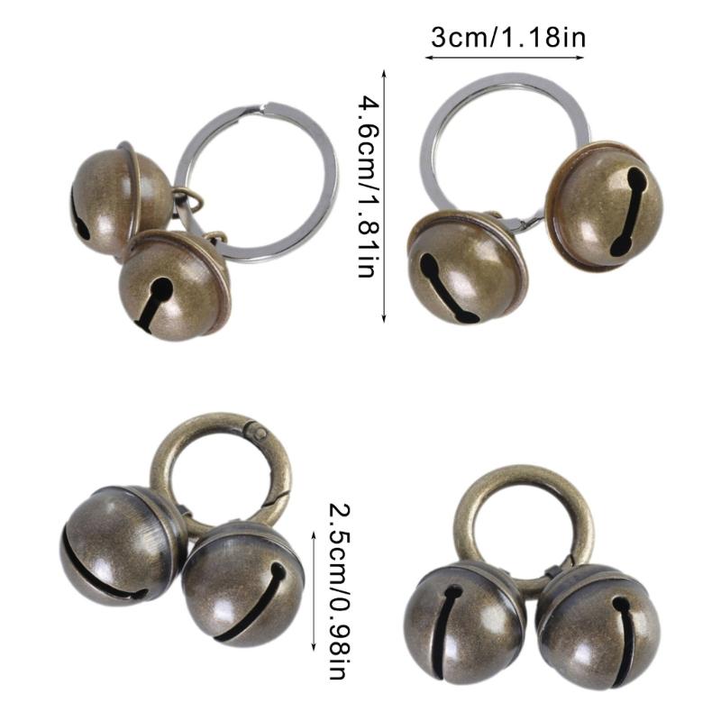 2pcs Loud Multifaceted Collar Bells Cats Dog Collar Bells Rustics Pet Bells for Enhancing Safety and Fashion