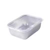 Food Grade Stainless Steel Airtight Storage Container with Lid, Multi-Purpose Refrigerator Organizer, Commercial Lunch Box.