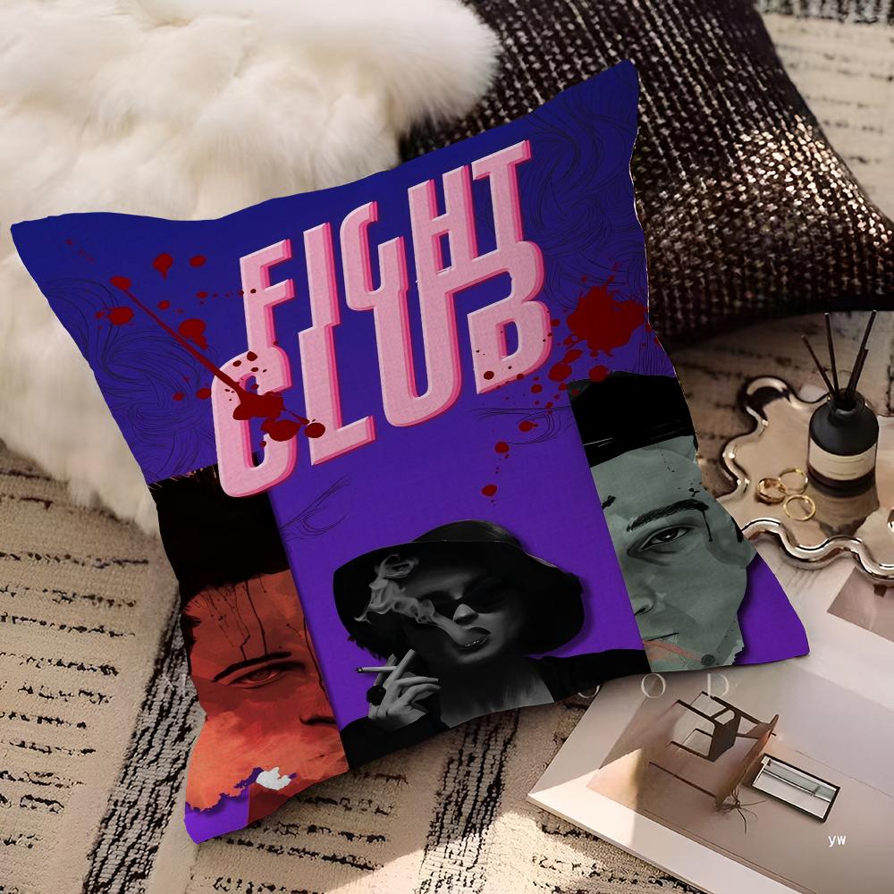Movie Fight Club Cushion Cover Pillowcase Upholstery Sofa Throw Pillow Home Decor Pillowcas