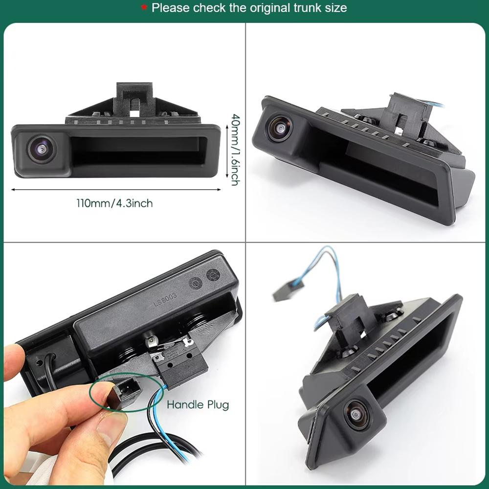 Car AHD 1080P Backup Camera for X5/X1/X6/E39/E46 170 Degree Fisheye Lens Waterproof Reverse Parking Camera
