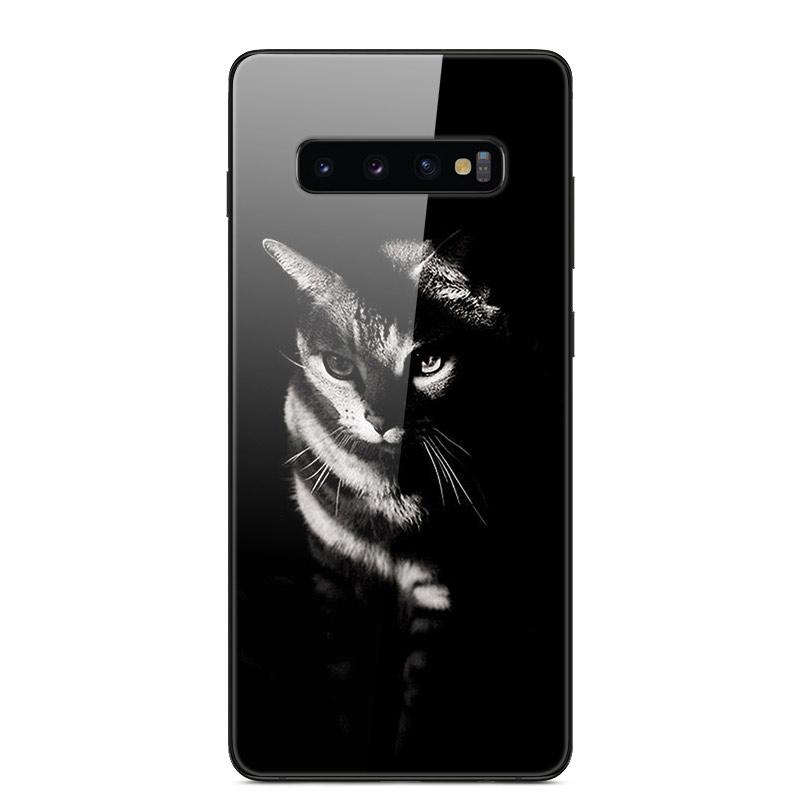 For Samsung S10 Plus Case Tempered Glass Hard Phone Back Cover Coque For Samsung Galaxy S10E S 10 5G S10plus Bumper Cases Capa