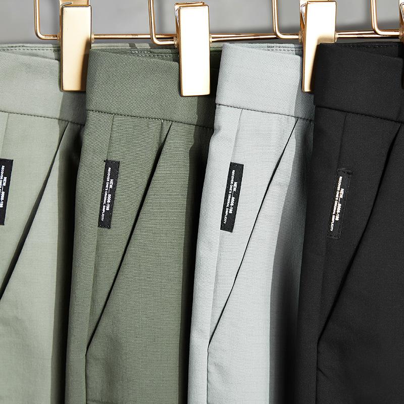 Calça Casual Masculina De Seda Gelada