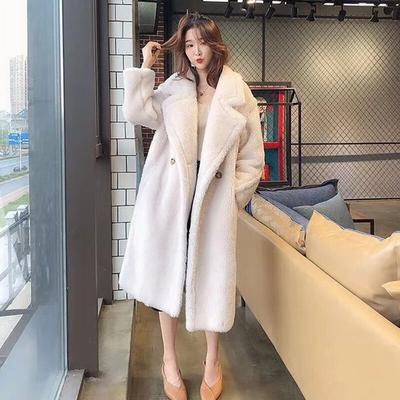 Faux Fur Warm Long Coat Long Sleeve Female Thick Teddy Bear Coat Casual Loose Oversize Outwears