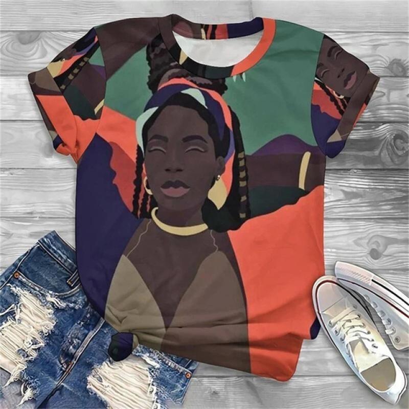 Bohemia Girl 3d Printed Kids Adult T-shirt Summer Women's Casual Outdoor Girl Short Sleeve Tees Top Pullover