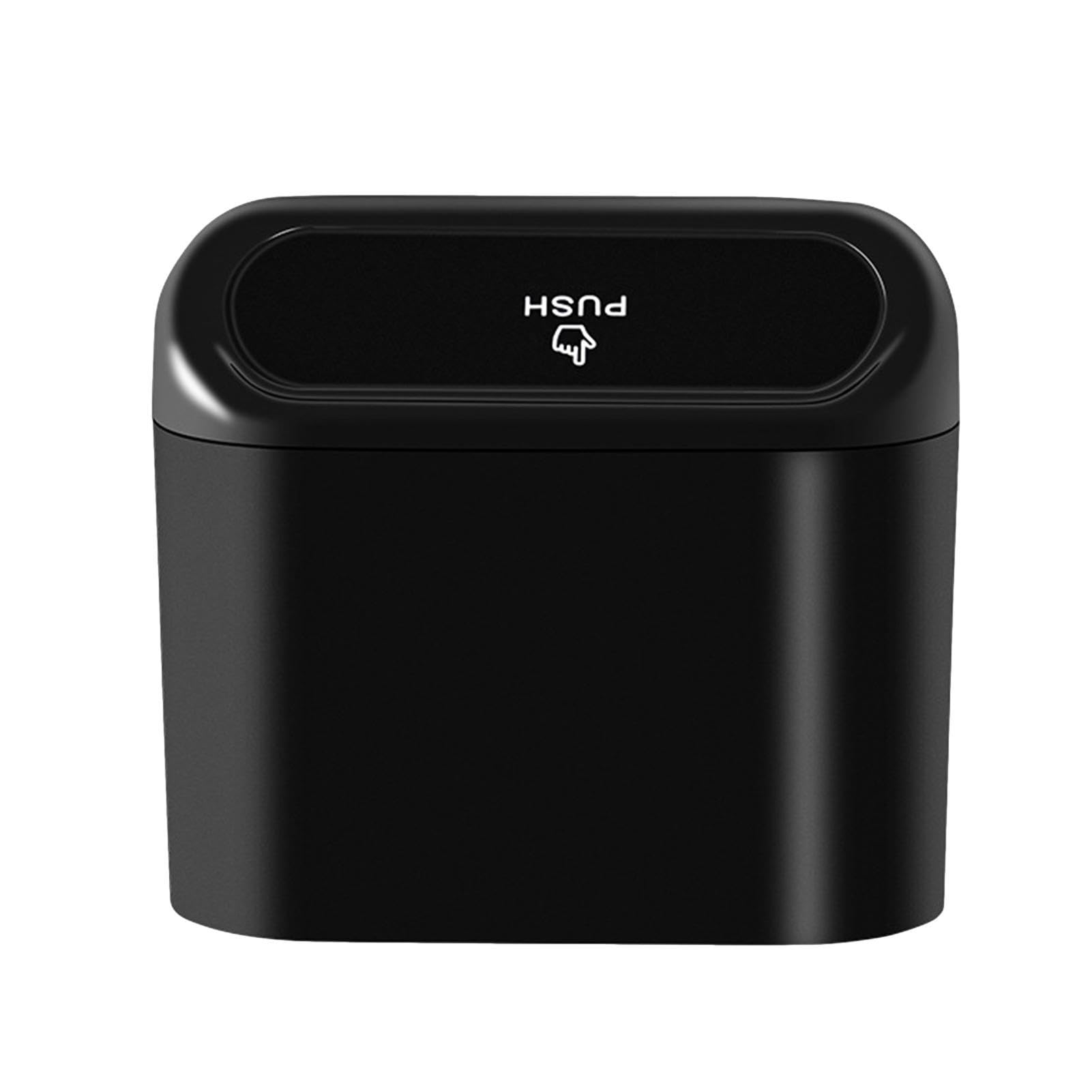 

Car Trash with Lid | Leakproof Mini Auto Trash Trash Organizer | Please refer to the description чорний