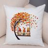 Happy Harvest Season Pillowcase Double Print Fall In The Air Cushion Cover Soft Plush I Love Autumn Pillowcase for Sofa Home Car