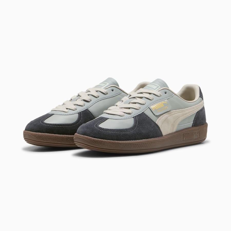 396464-23 Puma Palermo Leather Smokey Gray Desert Dust (Men's)