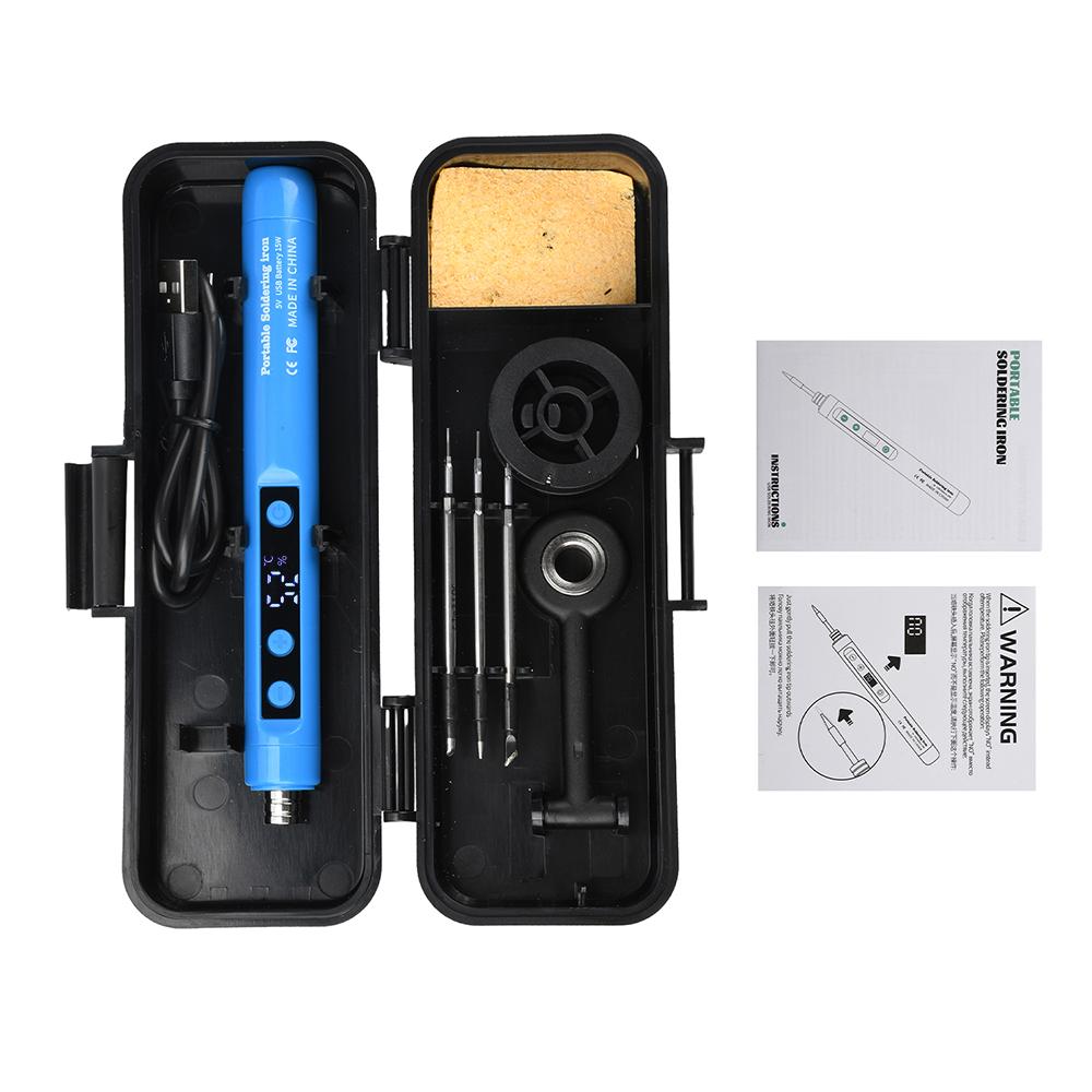 Fer à Souder USB 15W Fer à Souder Électrique Sans Fil Interface Type-C Charge Rapide Fer à Souder Outil de Réparation Portable