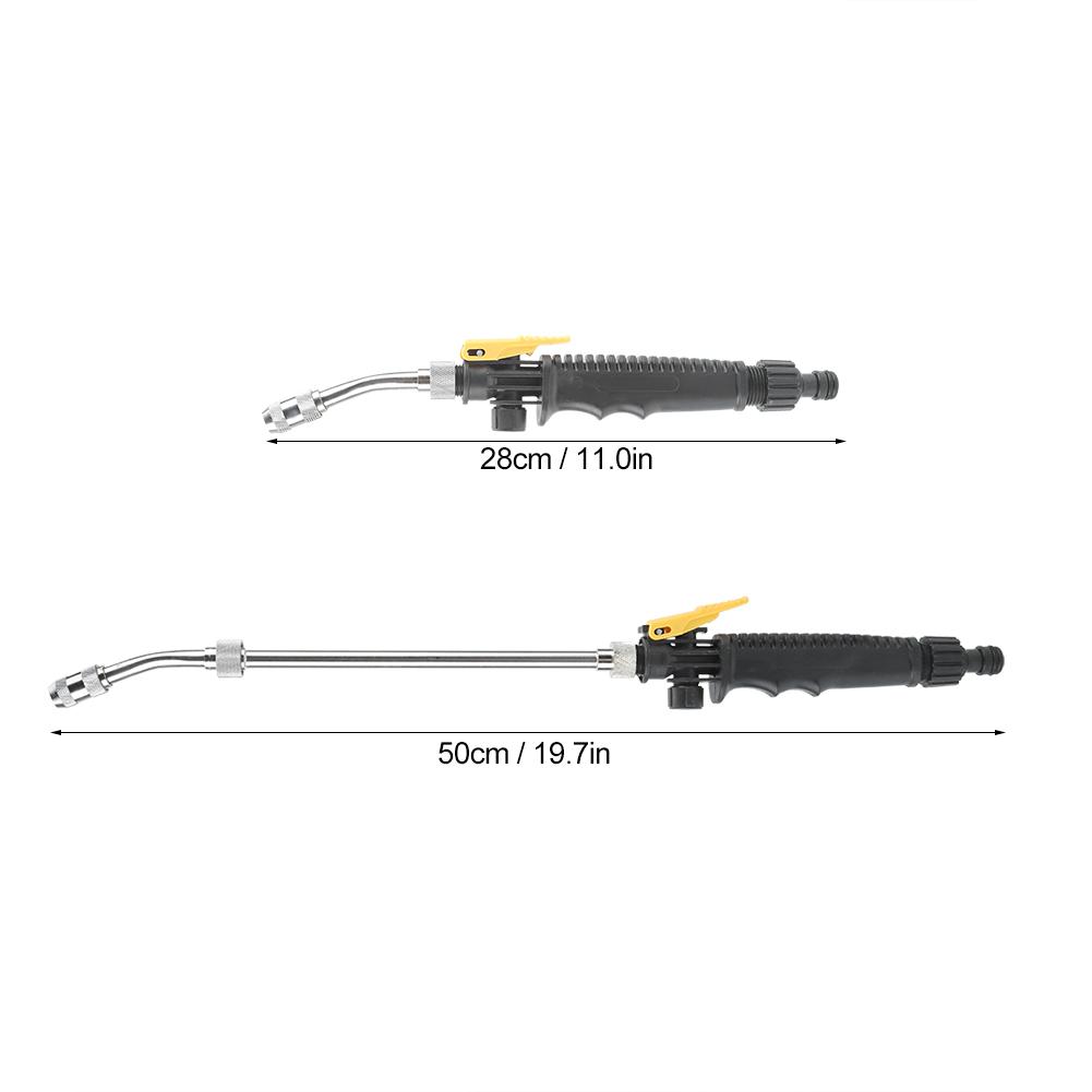 Agricultural Sprayer with Non Slip Handle Stainless Steel Garden Spray Gun Elbow Nozzle for Garden Watering Car Washing