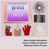 2026 Wool Advent Calendar 24 Days of Soft Yarn Surprises Wool Knitting Yarn Christmas Countdown Calendar Creative Supplies