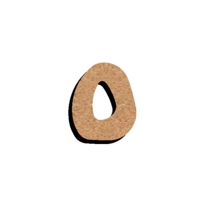 Objet décoratif - LE GEANT DE LA FETE - Lettre en bois médium 15 cm - Marron - Adulte - Mixte