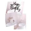 1 ks Jednoduchý akrylový nápis Happy Birthday k zapíchnutí do dortu na narozeninové oslavy, DIY doplňky na ozdobu dezertu