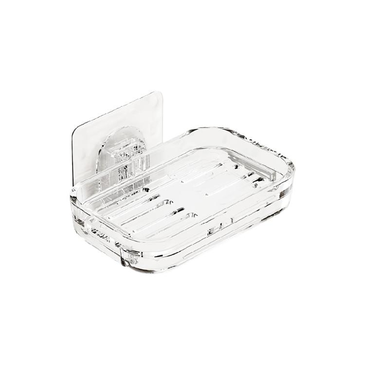 Practical Soap Storage Solution Wall Mounted Soap Dish with Drainage Holes for Clean and Accessible Bathroom Environment