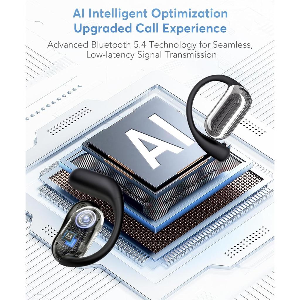 KI Sprachübersetzung Ohrhörer, Echtzeit Kopfhörer Übersetzer für 144 Sprachen & Akzente, Passen iOS Android Kopfhörer für Reise Geschäft Lernen