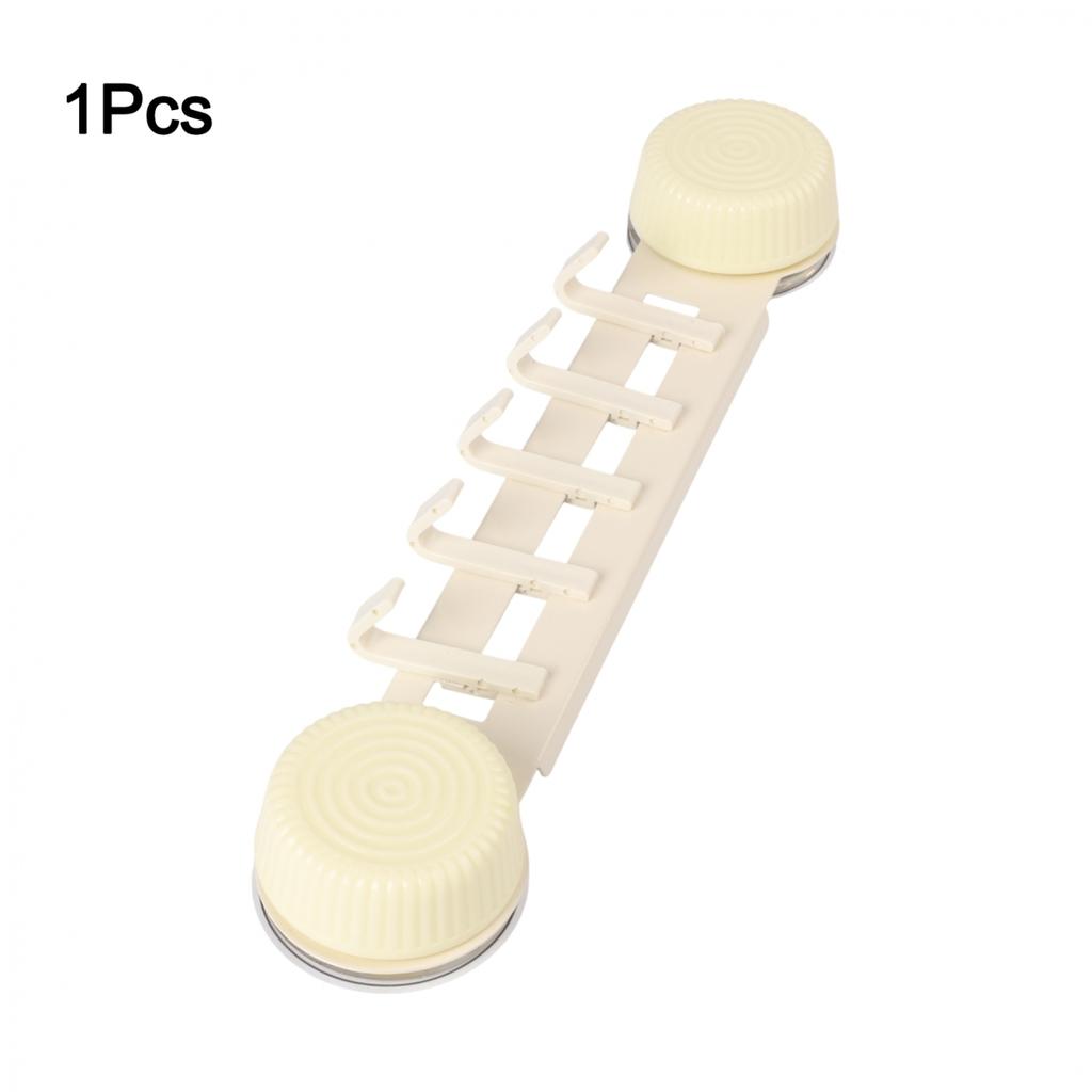 Wall Mounted Suction Cup Hook Kitchen Organizer Storage Rack Removable