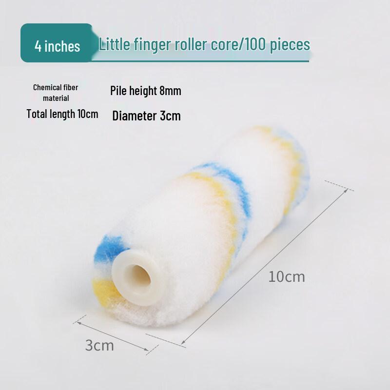 4-inch Chemical Fiber Mini Paint Roller Refill (100-Pack)
