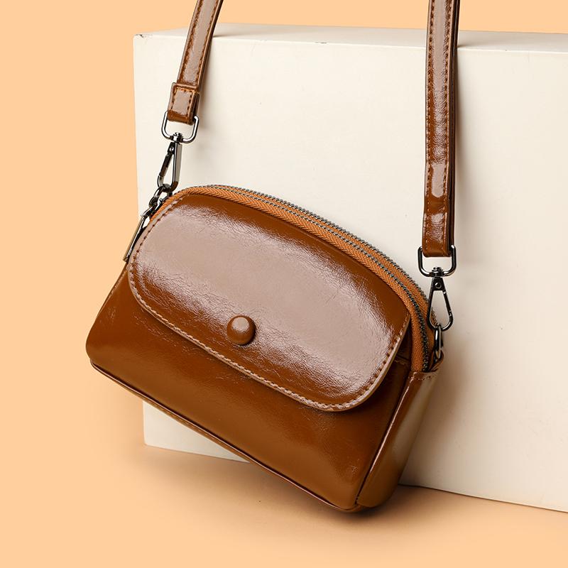 New Women's Shoulder Bag, High-quality UP Leather Crossbody Bag, Simple Shoulder Bag, Casual Handbag Suitable for Daily Use and Shopping