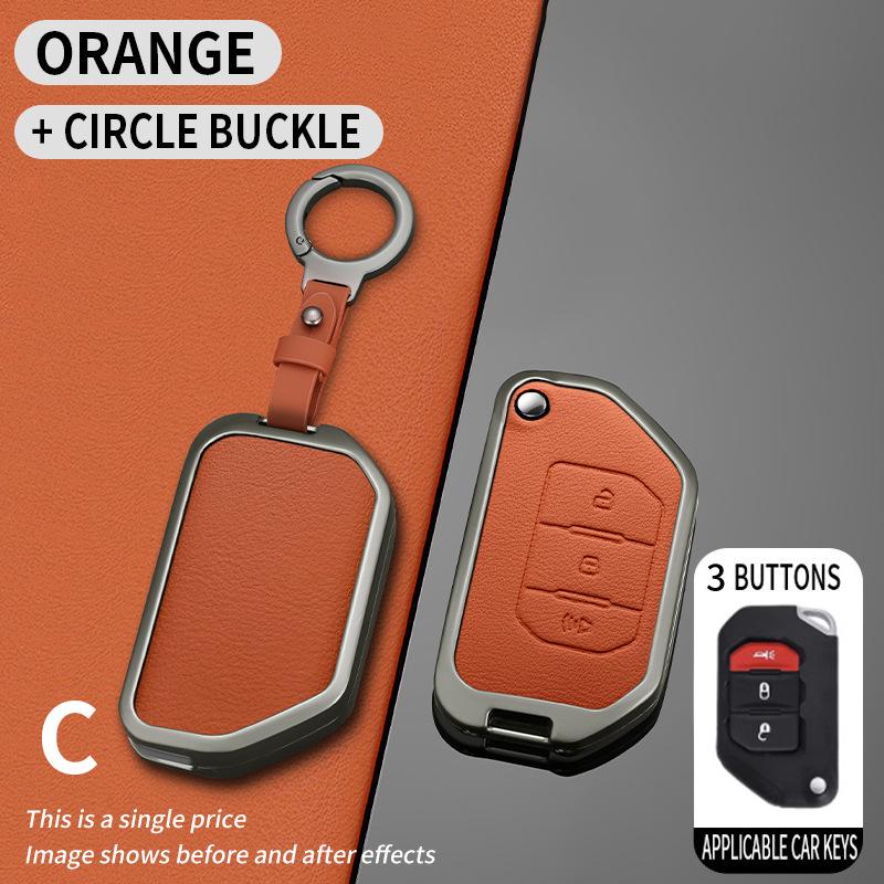 Premium Metal Key Covers for Jeep Wrangler & Gladiator