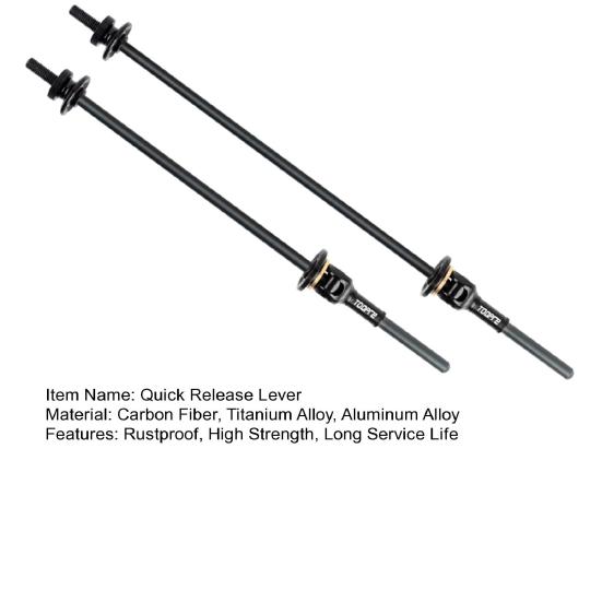 1 Paar Titan Fahrrad-Schnellspanner Rostfrei CNC-Verfahren Hohe Tragfähigkeit Hohe Festigkeit