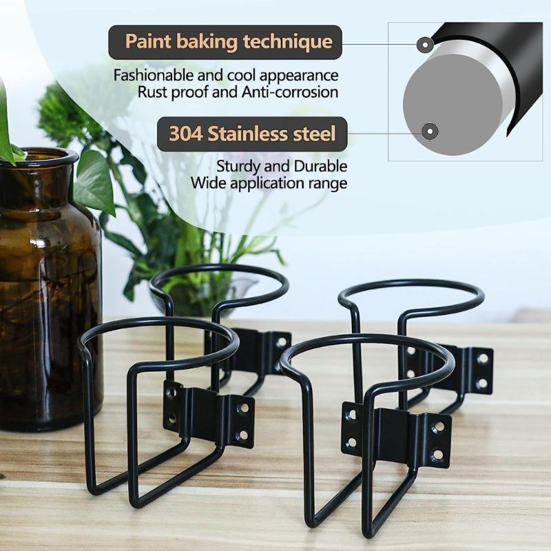 Stainless Steel Boat Rings Cup Drink Holder Universal Drinks Holders for Marine Yacht Truck RVs Car Trailer Hardware