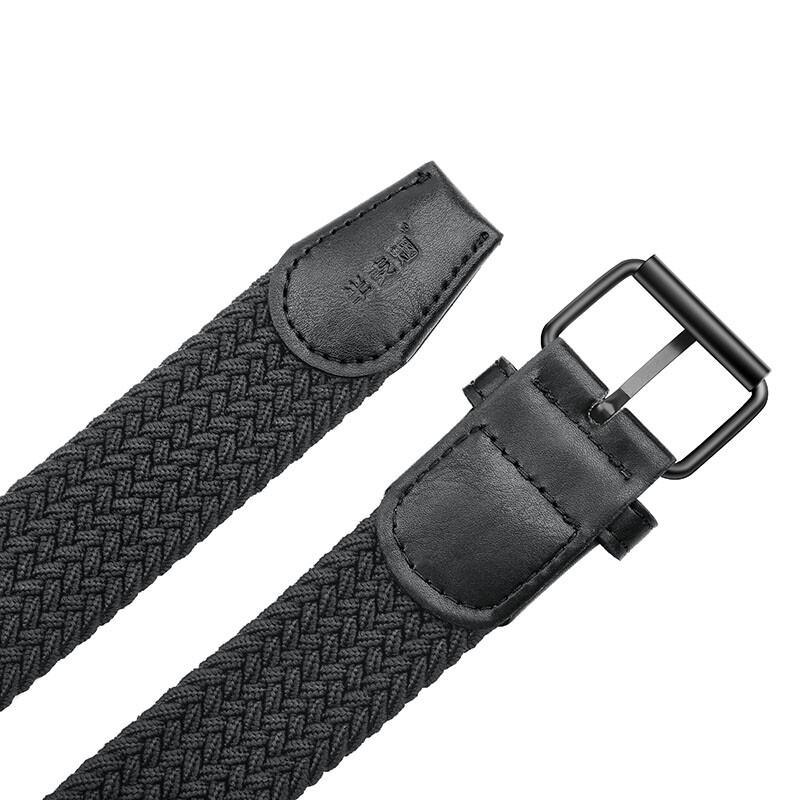 Ceinture élastique tressée en toile unisexe