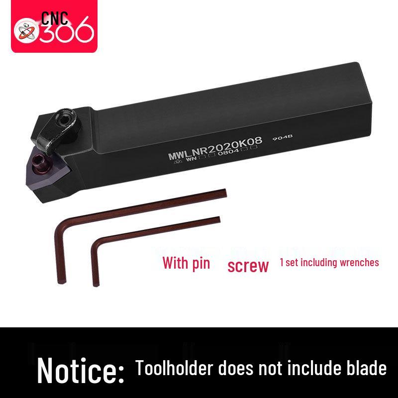 95° CNC Lathe Tool Holder for Outer Diameter Turning: MWLNR2020K08/2525M08/1616H08
