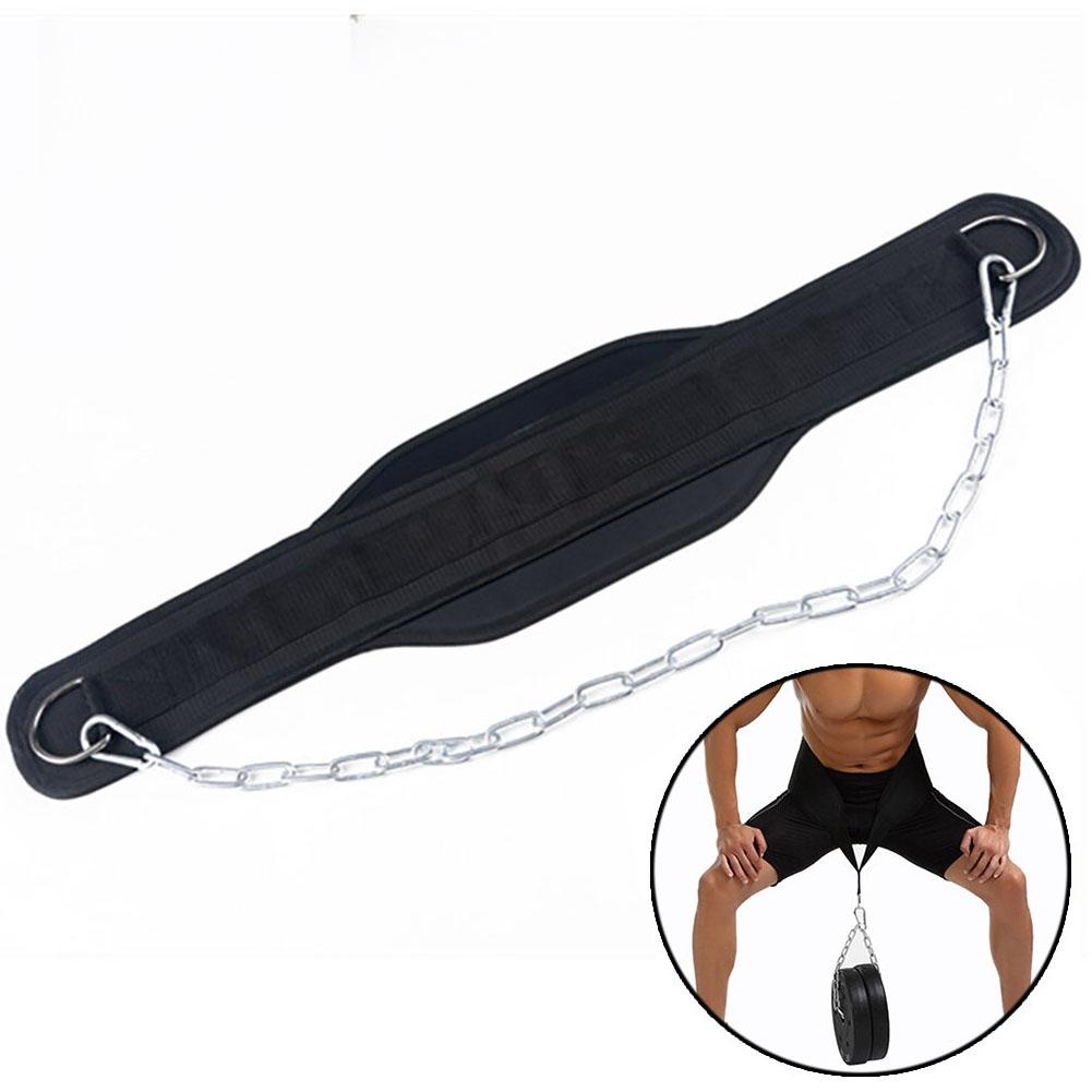 Dipping Belt Body Building Weight Lifting Chain Exercise Gym Training Strap Comfortable Waist Support For Men & Women