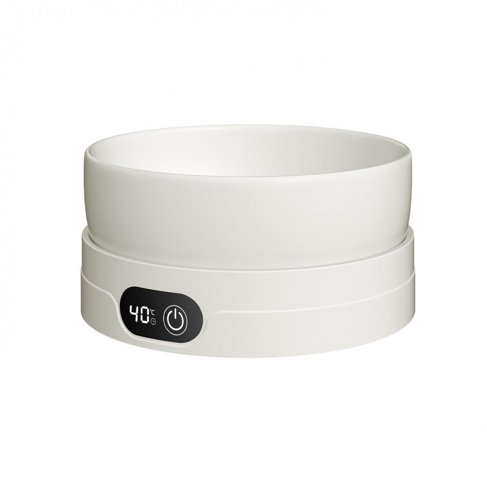 Anti-Tip Ceramic Cat Bowl: Heated Pet Water Fountain