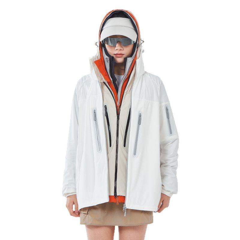 Trendy Waterproof Hooded Jacket: Lightweight Summer Sunscreen & Fishing Coat for Women & Men