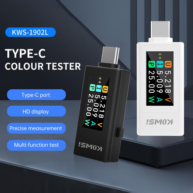 DC 4-30V 0-8A Digital Voltage Current Power Meter 240W Tester Type C Interface Voltmeter Amperemeter Monitor Data Storage