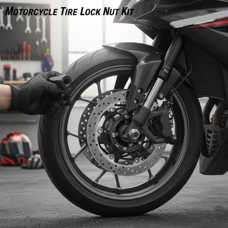 Motorcycle Wheel Rims Locking Nuts Spacer Kit Metal Material Easy Installation Universal Fit For Various Bike Models