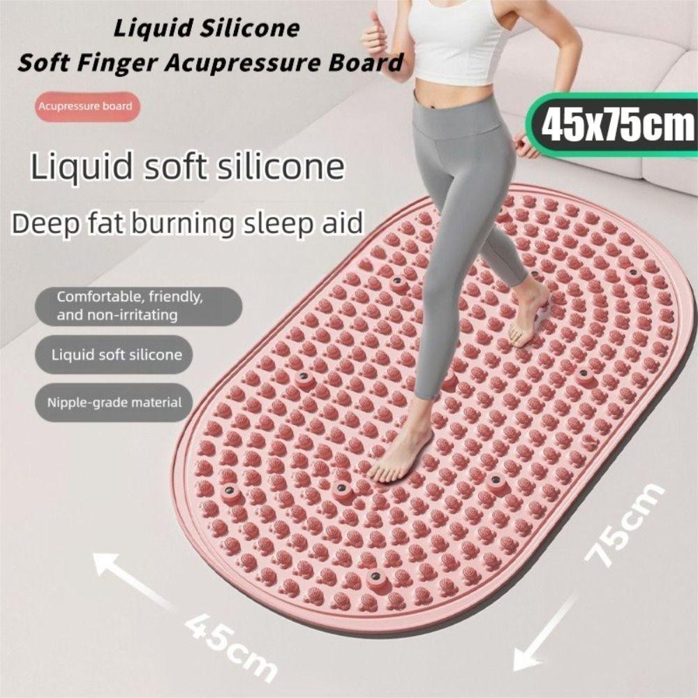 Liquid Silicone Acupressure Mat 45x75cm Foot Mat for Acupressure Anti-Fatigue Home Fitness