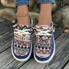 Comemore Large Size Ethnic Style Flat Bottom Casual Women's Shoes Spring New Breathable Soft Bottom Lazy Shoe Sneaker Sport